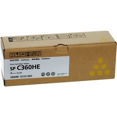 Ricoh 408187 Toner giallo  Originale SP C360HE