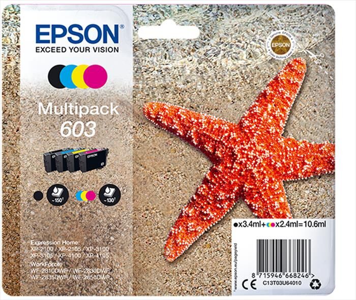 Epson C13t03u64010-nero, Ciano ,magenta , Giallo