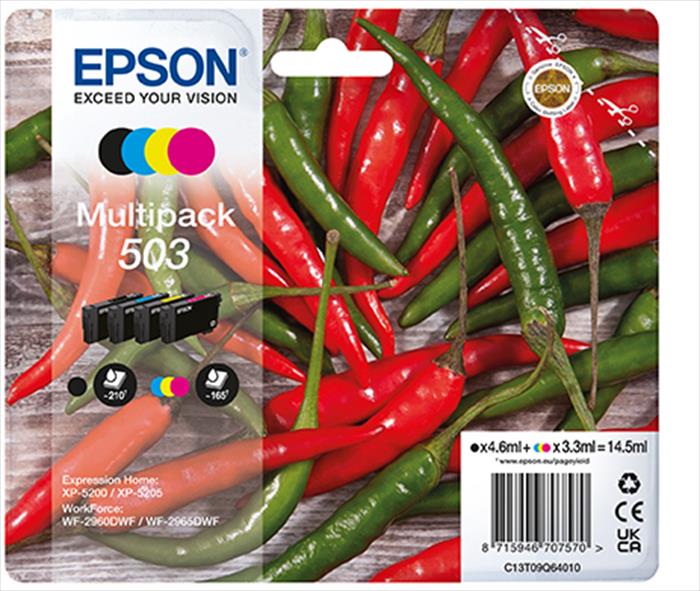 Epson Ink Serie Peperoncino Multipack 503 Std-nero/ciano/magenta/giallo