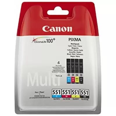 Cartuccia originale Canon 6509B008 Multipack CL-571 CMYBK (Conf. da 4 pz.) NERO+COLORE