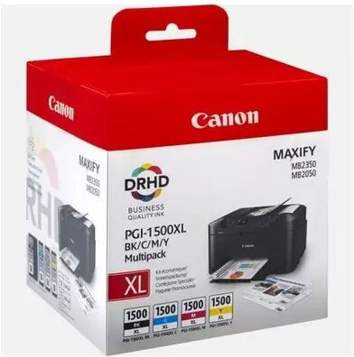 Cartuccia originale Canon 9182B004 Multipack PGI-1500XL (Conf. da 4 pz.) NERO+COLORE