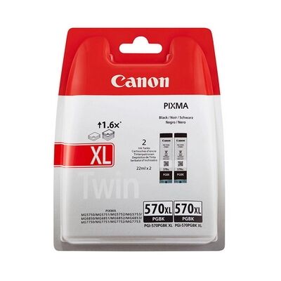 Cartuccia Canon 0318C007 Multipack PGI-570PGBK (Conf. da 2 pz.) originale NERO