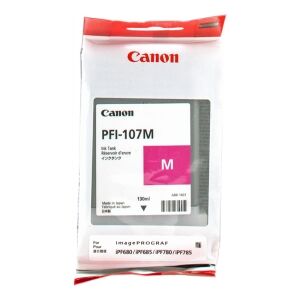 Canon Cartuccia D'Inchiostro Magenta Pfi-107M 6707B001 130Ml Originale