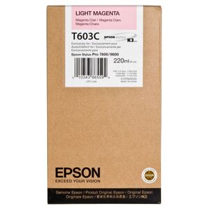 Epson T603C Light magenta, 220 ml