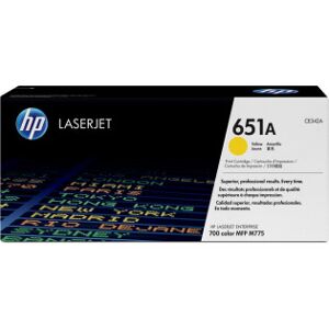 HP 651a -Lasertonerkassett, Gul