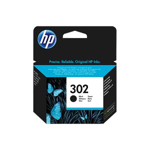 HP 302 Black Ink Cartridge - F6U66AE (Original)