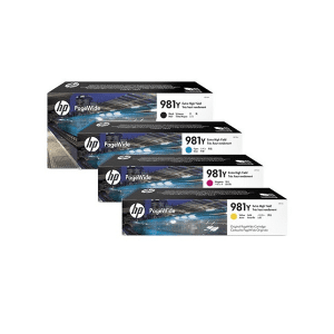 HP 981Y Extra High Capacity Pagewide Multipack - Full Set of 4 Ink Cartridges (Original)