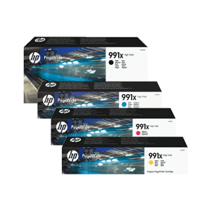 HP 991X High Capacity Pagewide Multipack - Full Set of 4 Ink Cartridges (Original)