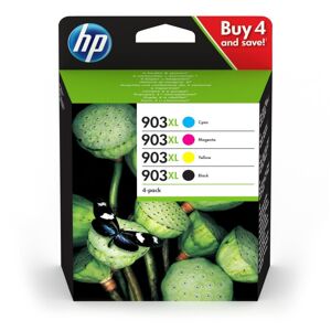 HP 3HZ51AE 903XL High Yield Original Ink Cartridges, Black/Cyan/Magenta/Yellow,