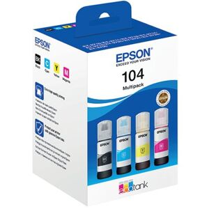 Epson 104 Ink Bottle EcoTank Multipack CMYK C13T00P640