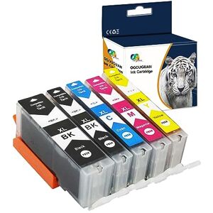 Caidi Chip Compatible Ink Cartridges for Canon PGI-520 / CLI-521 Canon Pixma IP-3600 IP-4600 IP-4600-X IP-4700 MP-540 MP-550 MP-560 MP-620 MP-630 MP-640 MP-640-R MP-980 MP-990 MX-860 MX-870