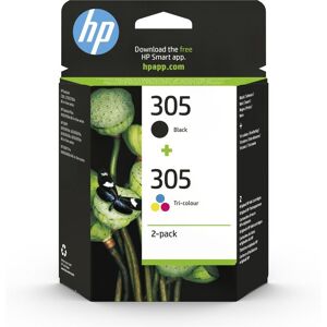 HP 305 Black & Tri-colour Ink Cartridges - Twin Pack, Black,Black & Tri-colour,Tri-colour