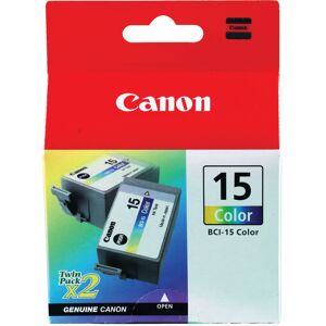 Original Canon BCI-15C Ink Tank Colour (Twin Pack)