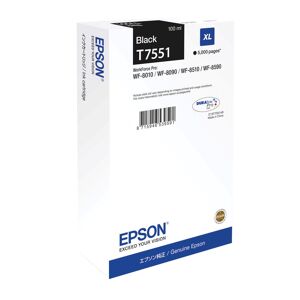Original Epson T7551 High Capacity Black Ink Cartridge