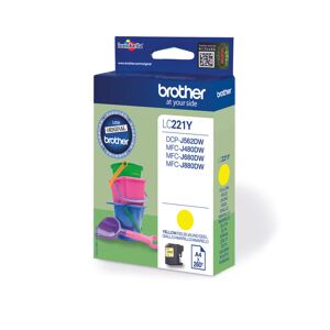 Original Brother LC221 Yellow Ink Cartridge