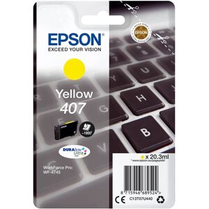 Original Epson 407 Yellow Ink Cartridge