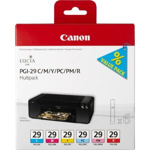 Original Canon PGI-29 Ink Cartridge Multipack (C/M/Y/PC/PM/R)