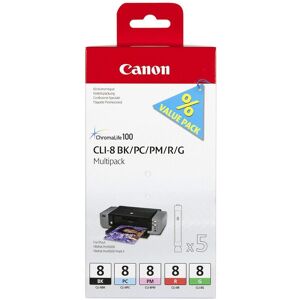 Original Canon CLI-8 Multi Pack (BK/PC/PM/R/G)