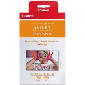 Original Canon 8568B001 RP-108 Ink and Postcard Paper Multipack