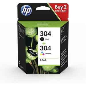 Original HP 304 Black & Tri-Colour Ink Cartridge Multipack