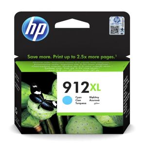 Original HP 912XL High Capacity Cyan Ink Cartridge (3YL81AE)