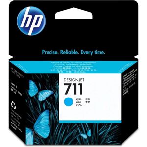 Original HP No. 711 Cyan Ink Cartridges (3 Pack)