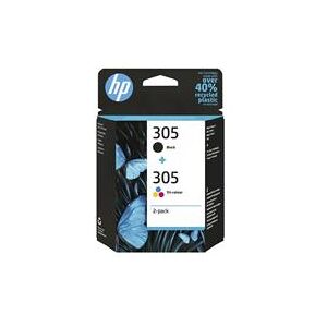 HP HP 305 2-PACK TRI-COLOR/BLACK (6ZD17AE)