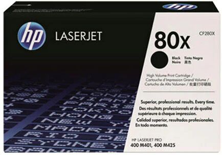 HP 80X Black Toner 6900 Page Yield For M401