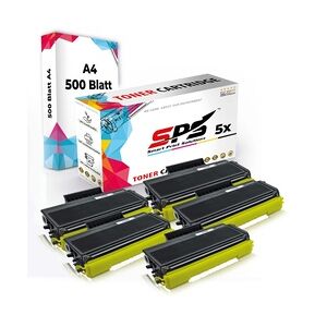 SPS Druckerpapier A4 + 5x Kompatibel für Brother MFC-8380 Dnlt (TN-3280) Toner-Kit Schwarz XL 10000 Seiten
