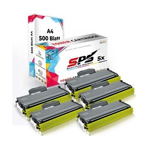 Druckerpapier A4 + 5x Kompatibel für Lenovo LJ 2200 (TN-2120) Toner-Kit Schwarz XL 5200 Seiten