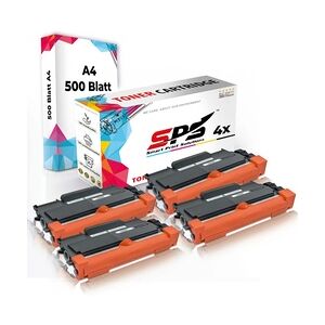 Druckerpapier A4 + 4x Kompatibel für Brother HL-2215 (TN-2220) Toner-Kit Schwarz XL 5200 Seiten