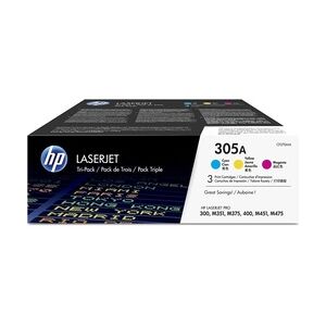 HP Original 305A Toner cyan, magenta, gelb (CF370AM) 3er Set Dreierpack