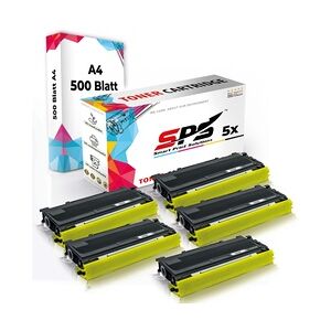 Druckerpapier A4 + 5x Kompatibel für Brother HL-2040 N (TN-2000) Toner-Kit Schwarz XL 5000 Seiten