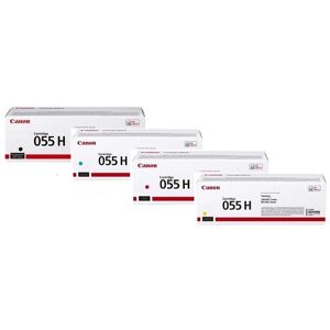 Canon Toner-Set 055H 4er Pack Multipack Toner Schwarz, Cyan, Magenta, Gelb MF744Cdw MF746 MF742