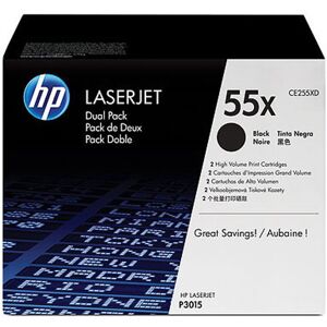 HP Toner CE255XD Schwarz für LaserJet P3015 M525 M521 2x 12.500 Seiten