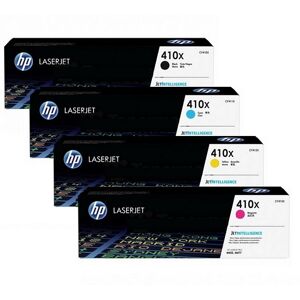 HP Toner-Set 410x Multipack (Cyan,Magenta,Gelb,Schwarz) Color LaserJet M377 M452 M477 M477fdn M477fdw Toner Patrone Kartusche 4-Pack 4er CF410X CF411X CF412X CF413X