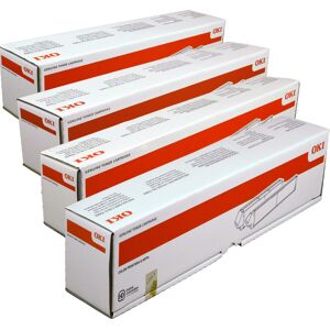 4 Oki Toner C931  C941 Serie  Multipack  BK C M Y  4-farbig original