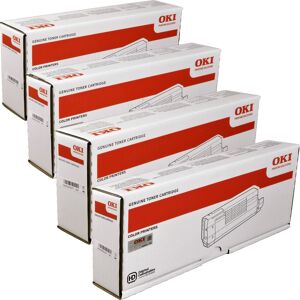 4 Oki Toner C712 Serie  Multipack  BK C M Y  4-farbig original