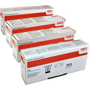 4 Oki Toner C612 Serie  Multipack  BK C M Y  4-farbig original