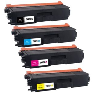 Kompatibel - Brother TN 423 combo pack 4 stk Toner - BK/C/M/Y 18500 sider