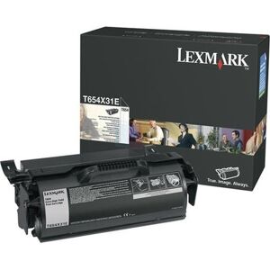 Lexmark T654x31e Lasertoner, Sort, 36000s