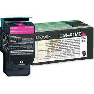 Lexmark 0c544x1mg Lasertoner, Rød, 4000s