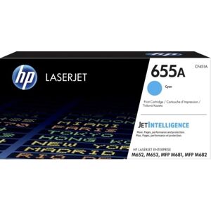 HP No 655a Cf451a Lasertoner, Blå, 10500s