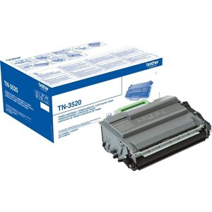 Brother Tn3520 Lasertoner, Sort, 20000s.