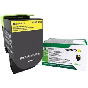 Lexmark 71b20y0 Gul Tonerkassette, 2300 Sider