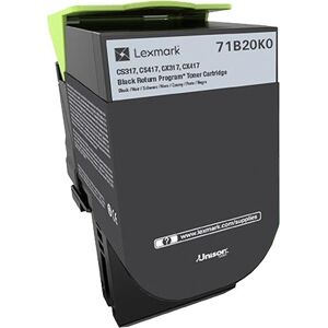 Lexmark 71b20k0 Sort Tonerkassette, 3000 Sider