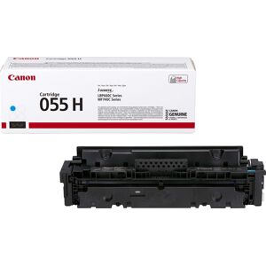 Canon 055 H Lasertoner, Cyan, 5.900 Sider