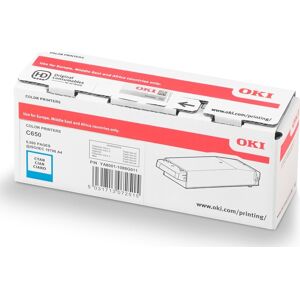 Oki C650 Lasertoner, Cyan, 6.000 Sider