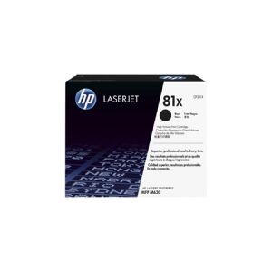 HP 81X - Højtydende - sort - original - LaserJet - tonerpatron (CF281X) - for LaserJet Enterprise M632, MFP M630  LaserJet Enterprise Flow MFP M630  Officejet Pro 8730