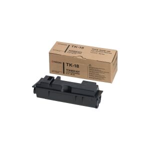 Kyocera TK 18 - Sort - original - tonerpatron - for Kyocera FS-1018, FS-1118, FS-1118F MFP/KL3, FS-1118FDP MFP/KL3  FS-1020